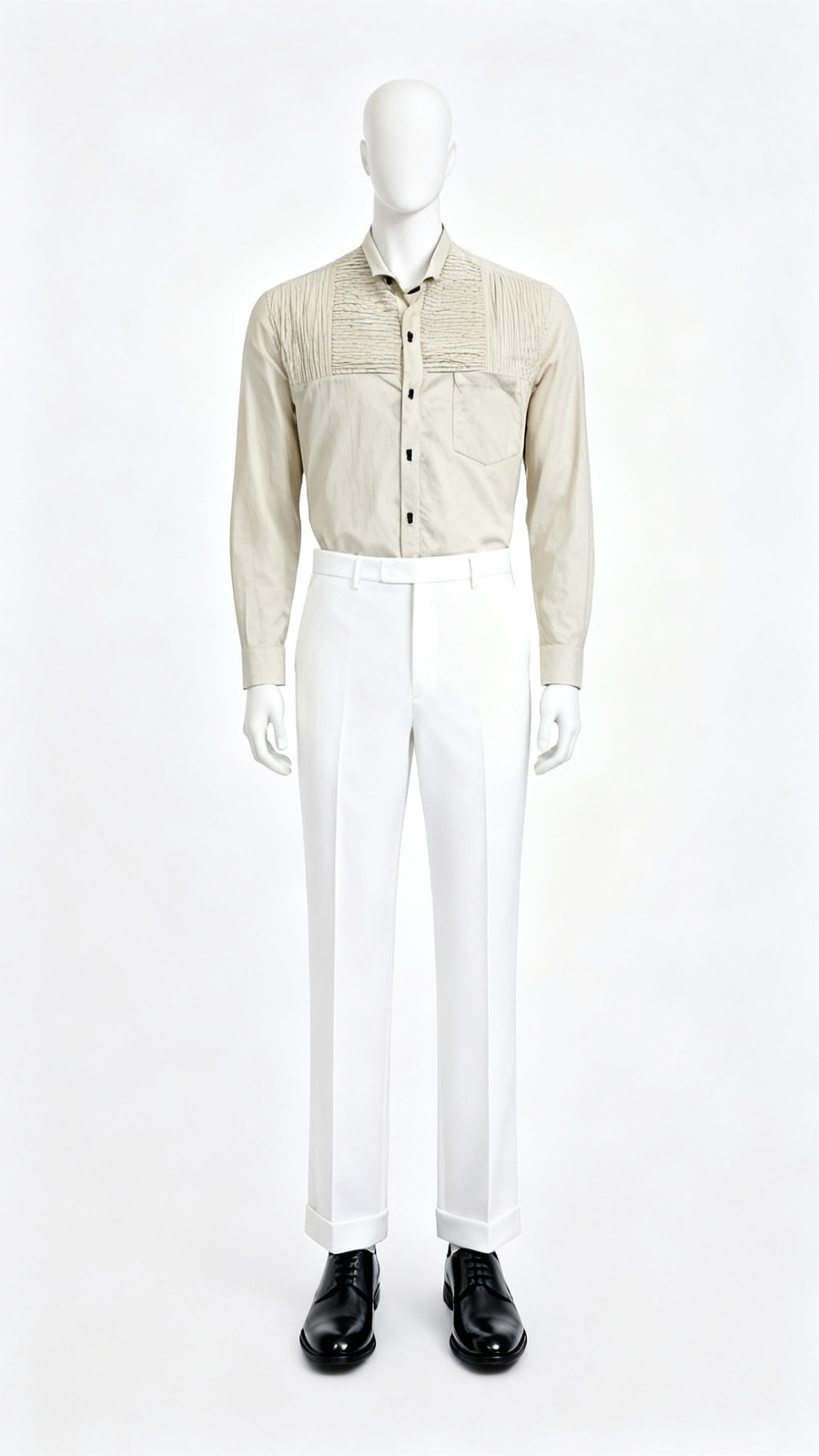 Men’s Pintuck Casual Shirt