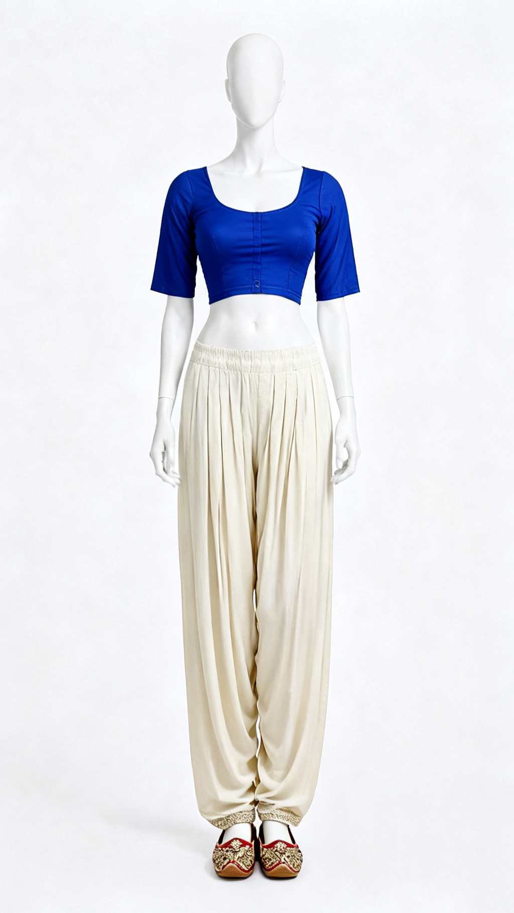Royal Blue Plain Blouse