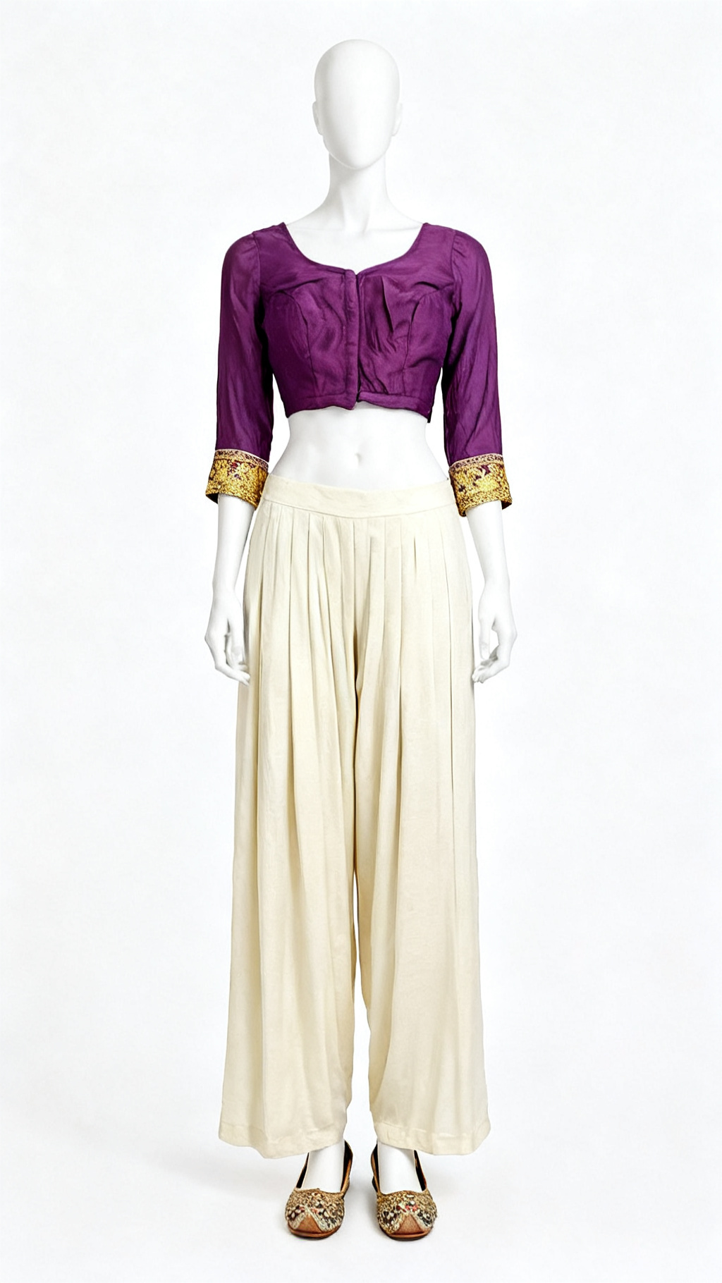 Purple Silk Blouse