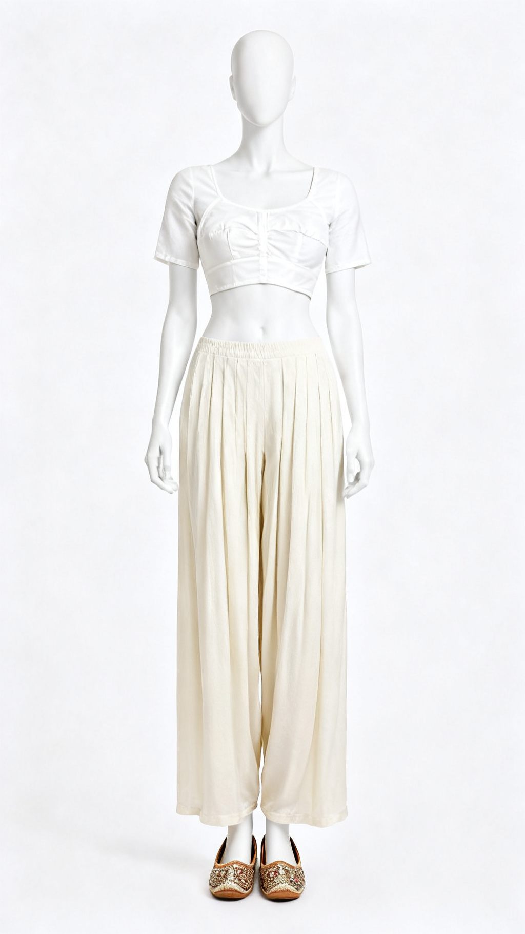 White Ethnic Blouse