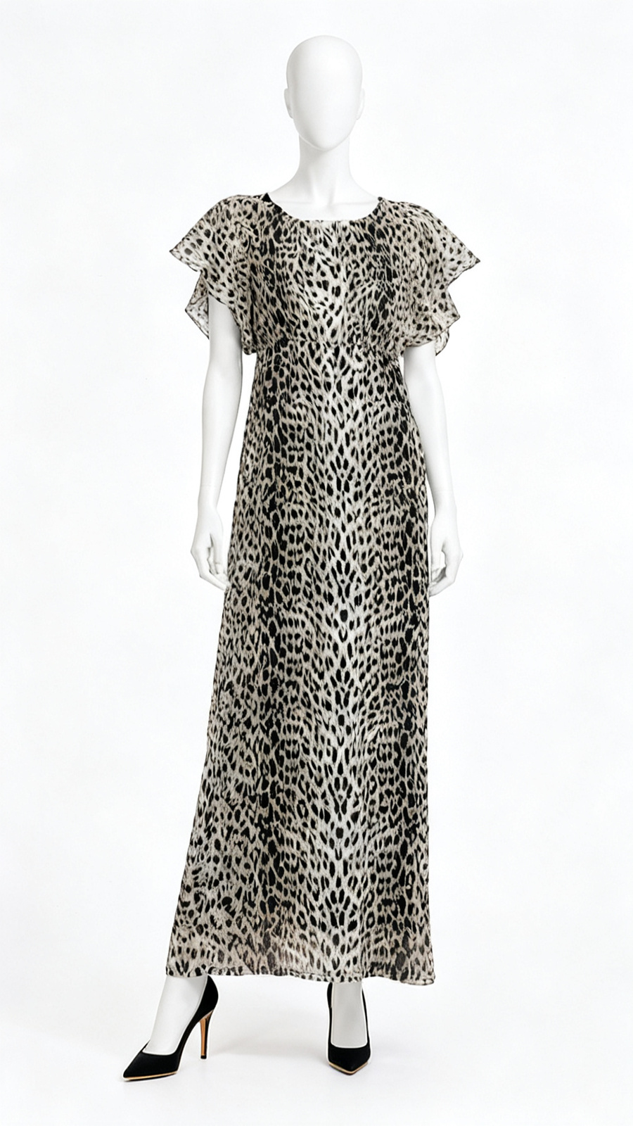 **Animal Print Maxi Dress**