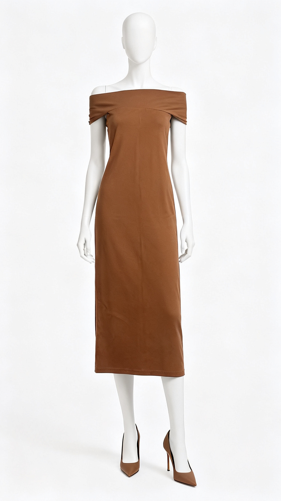 **Brown Bodycon Dress**