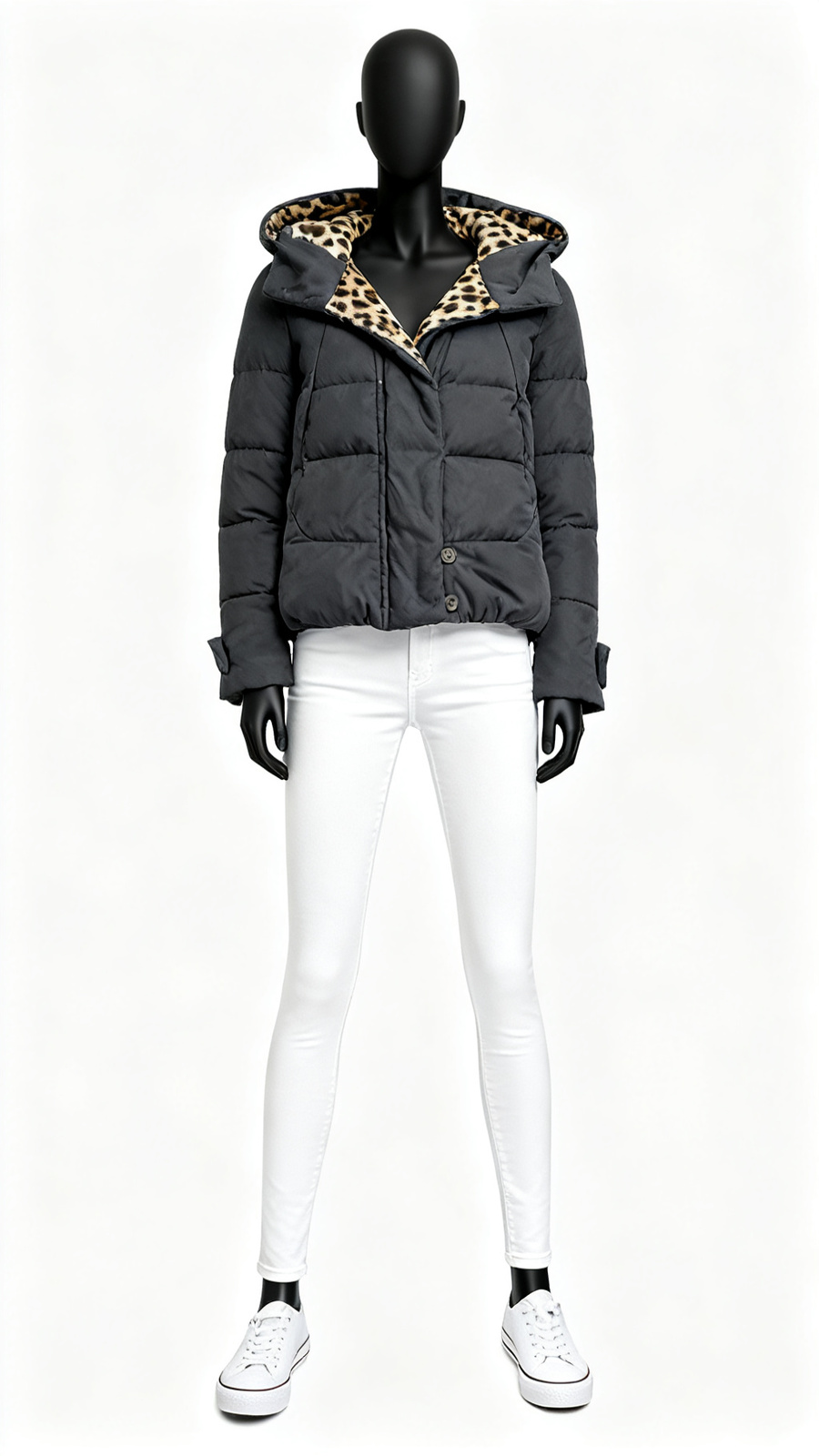 Women Grey Utility Field Jacket