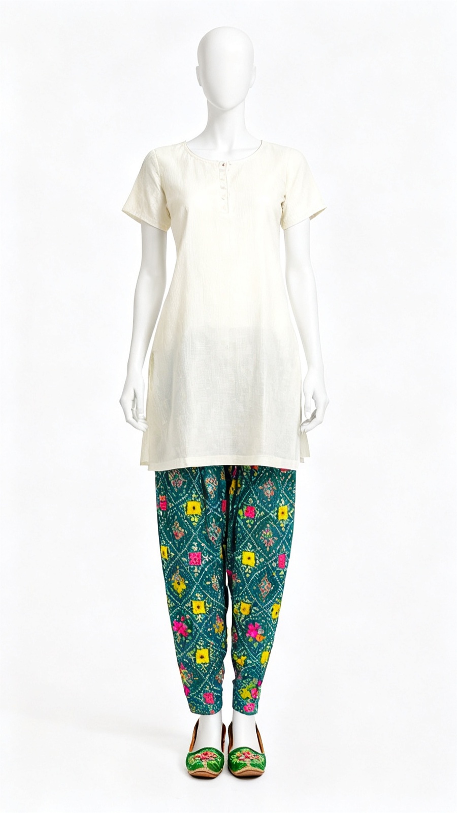 Green Printed Salwar