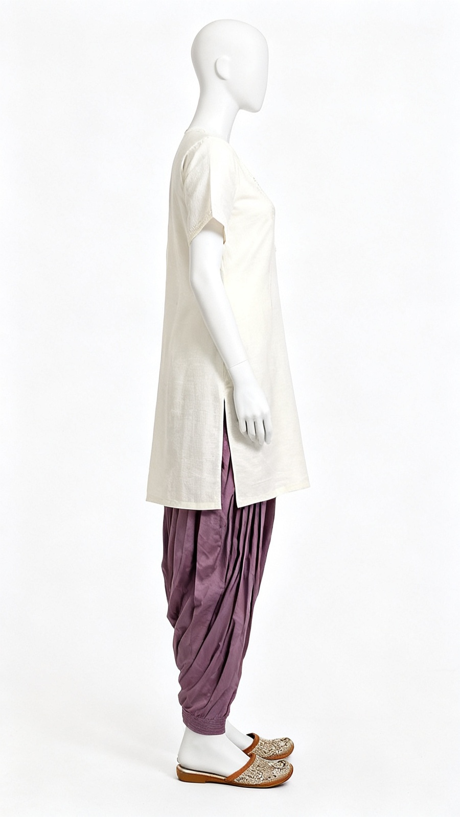 Mauve Solid Salwar