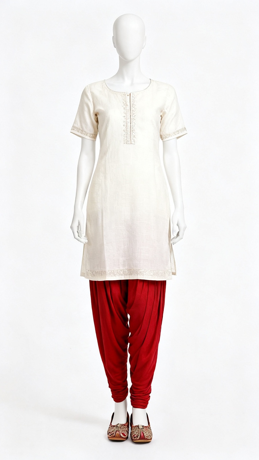 Wine Solid Salwar