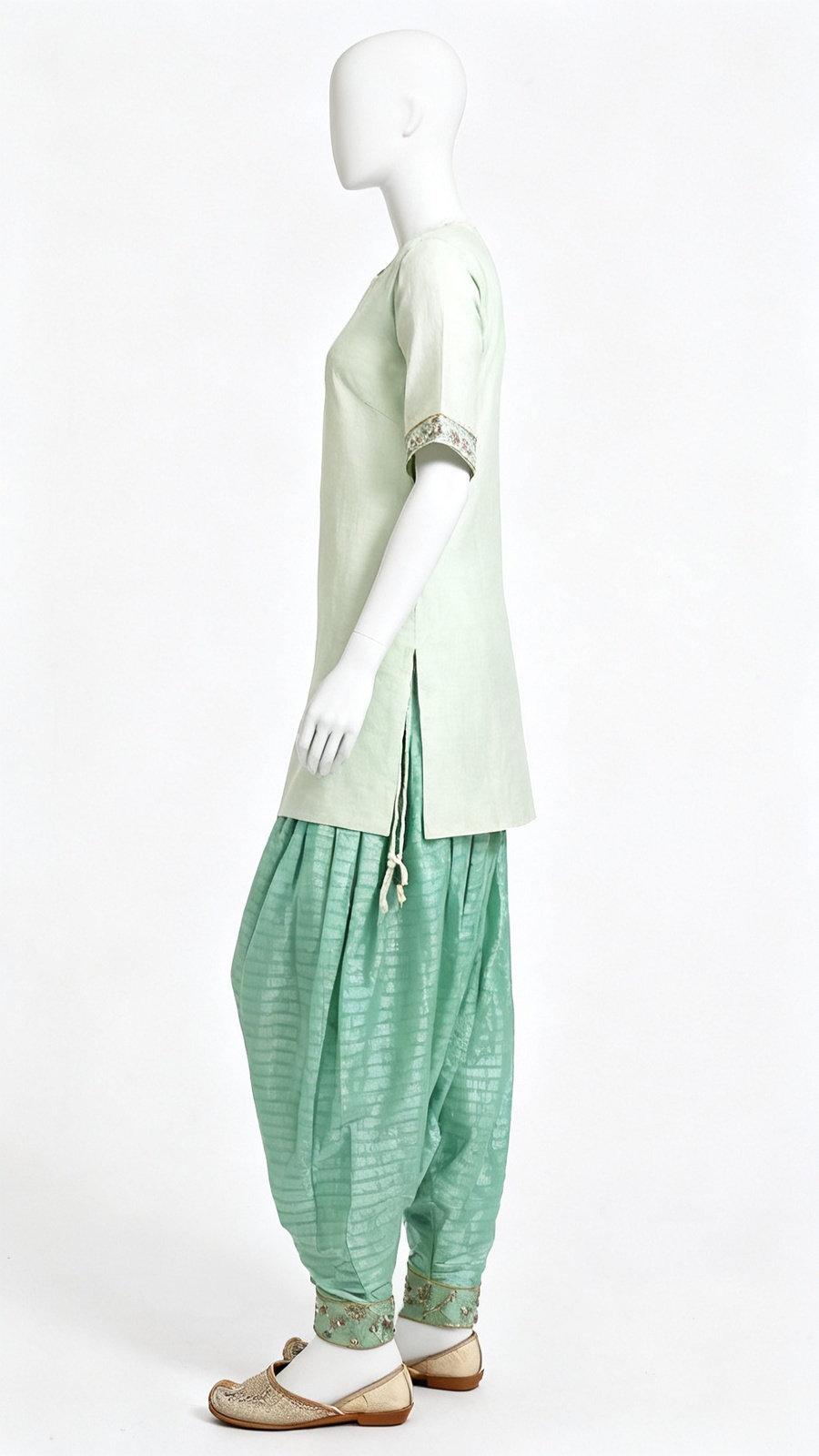 Mint Textured Salwar