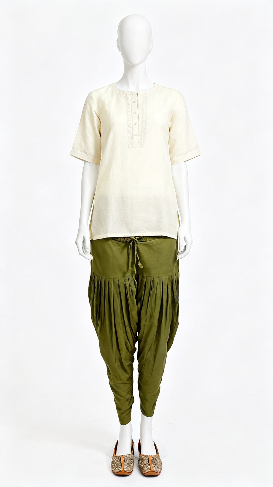 Olive Plain Salwar