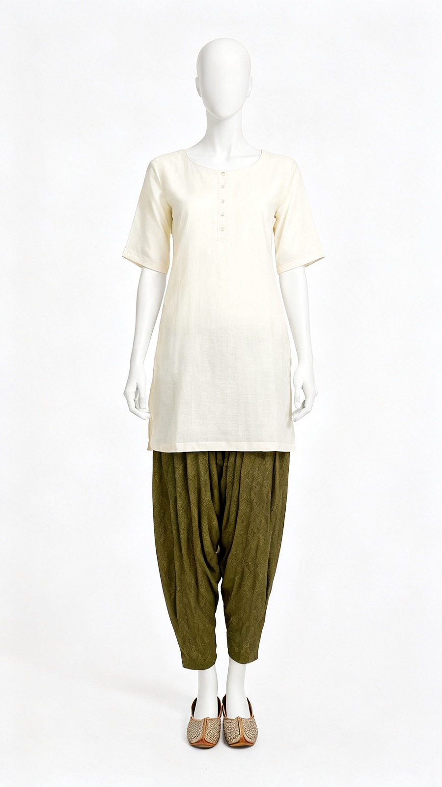 Olive Printed Salwar