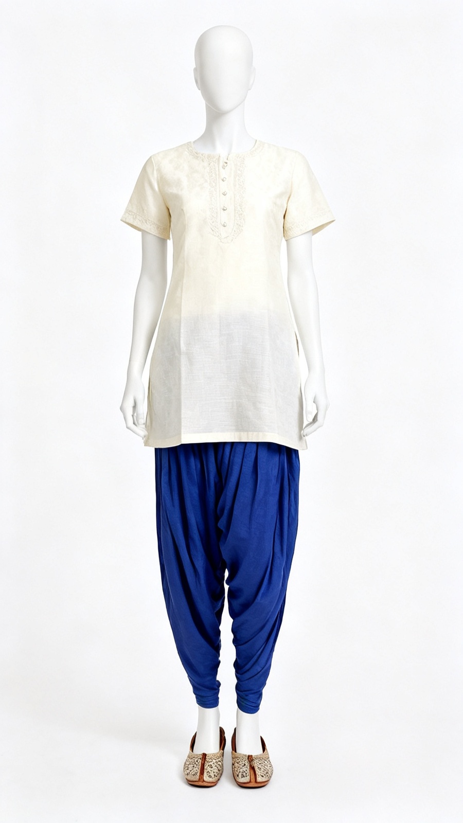 Royal Blue Solid Salwar