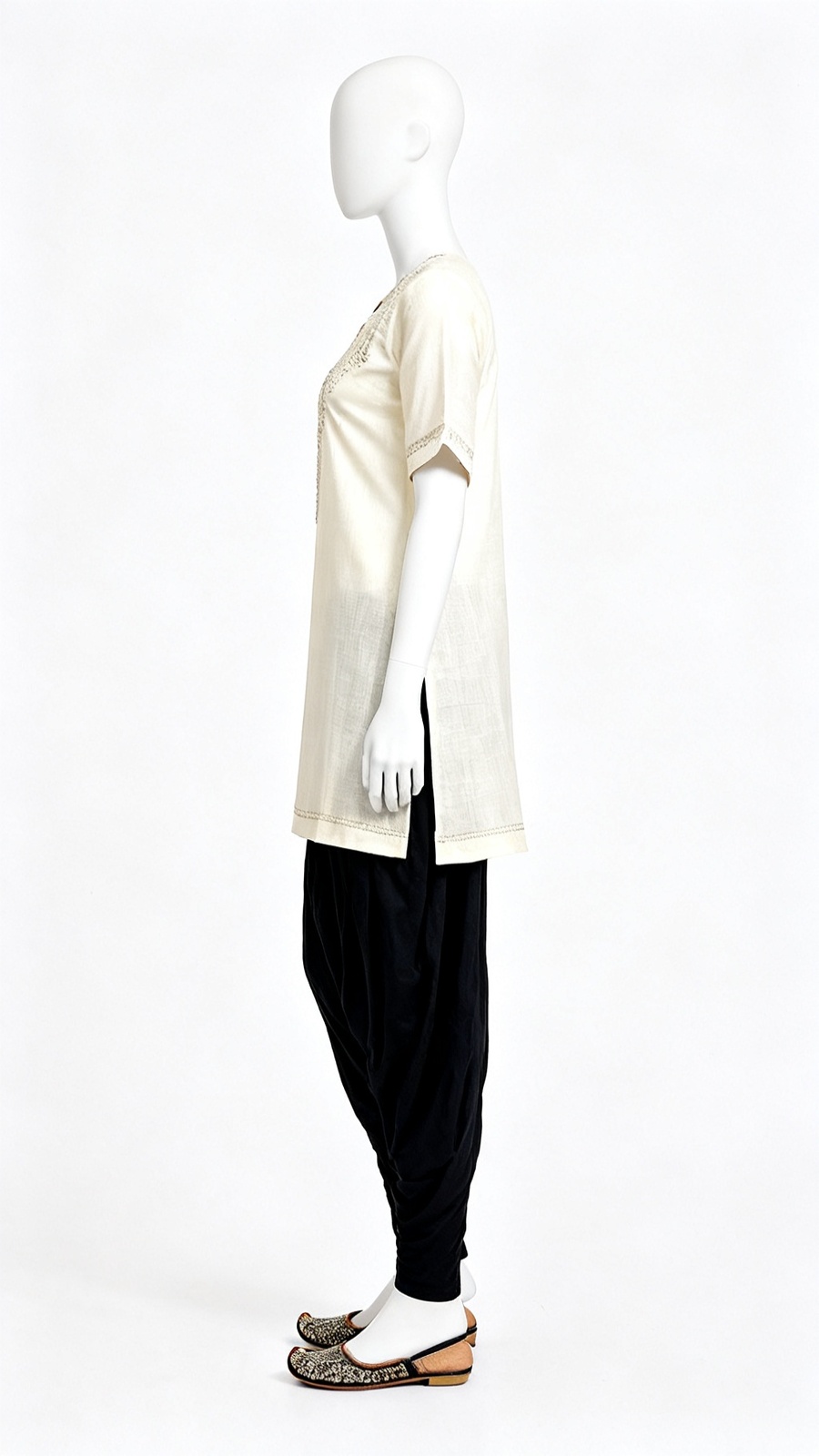 Black Pleated Salwar