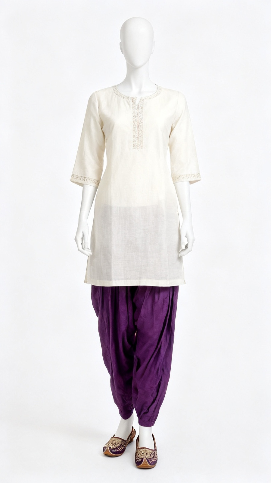 Purple Solid Salwar