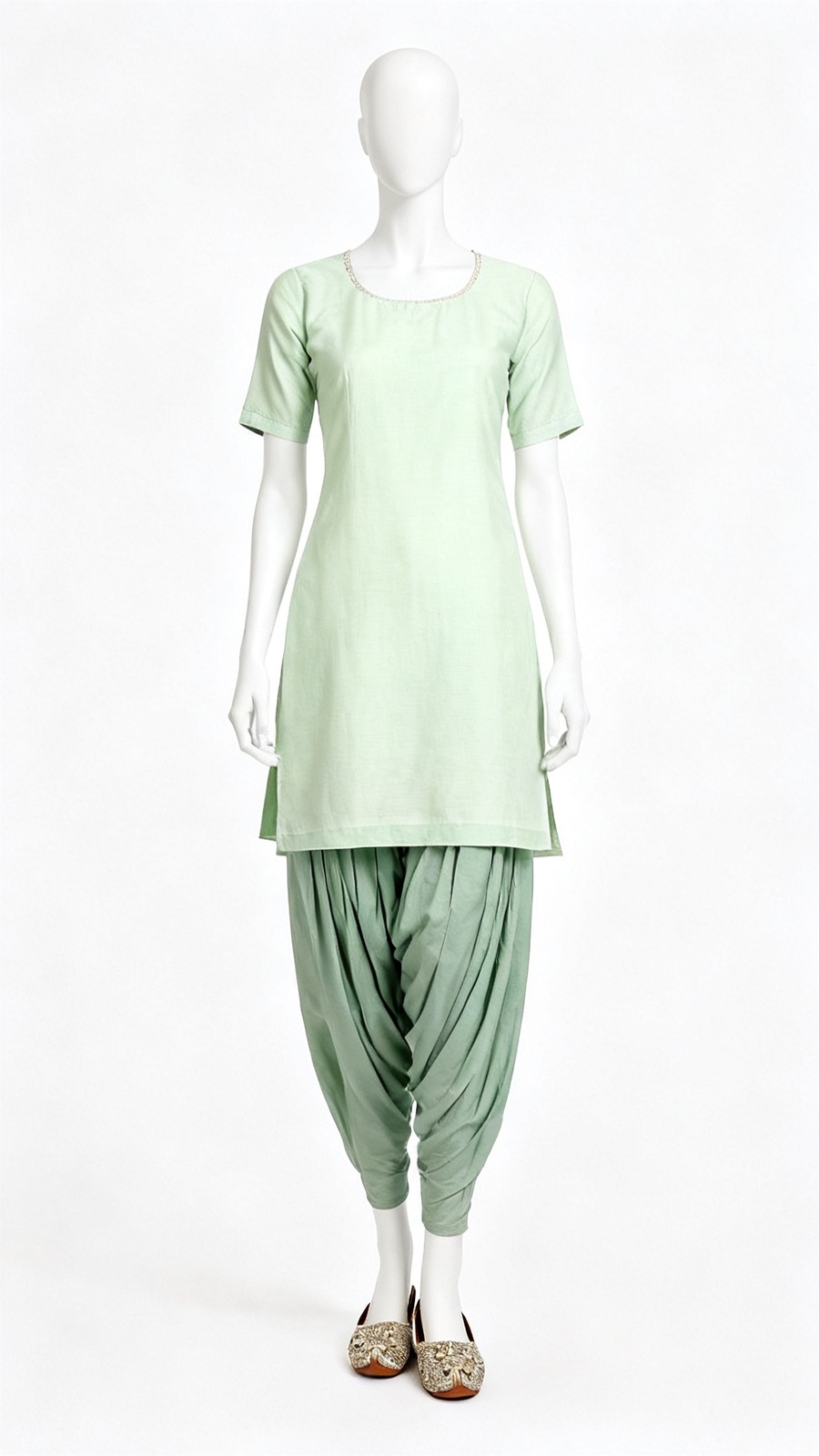 Sage Green Solid Salwar