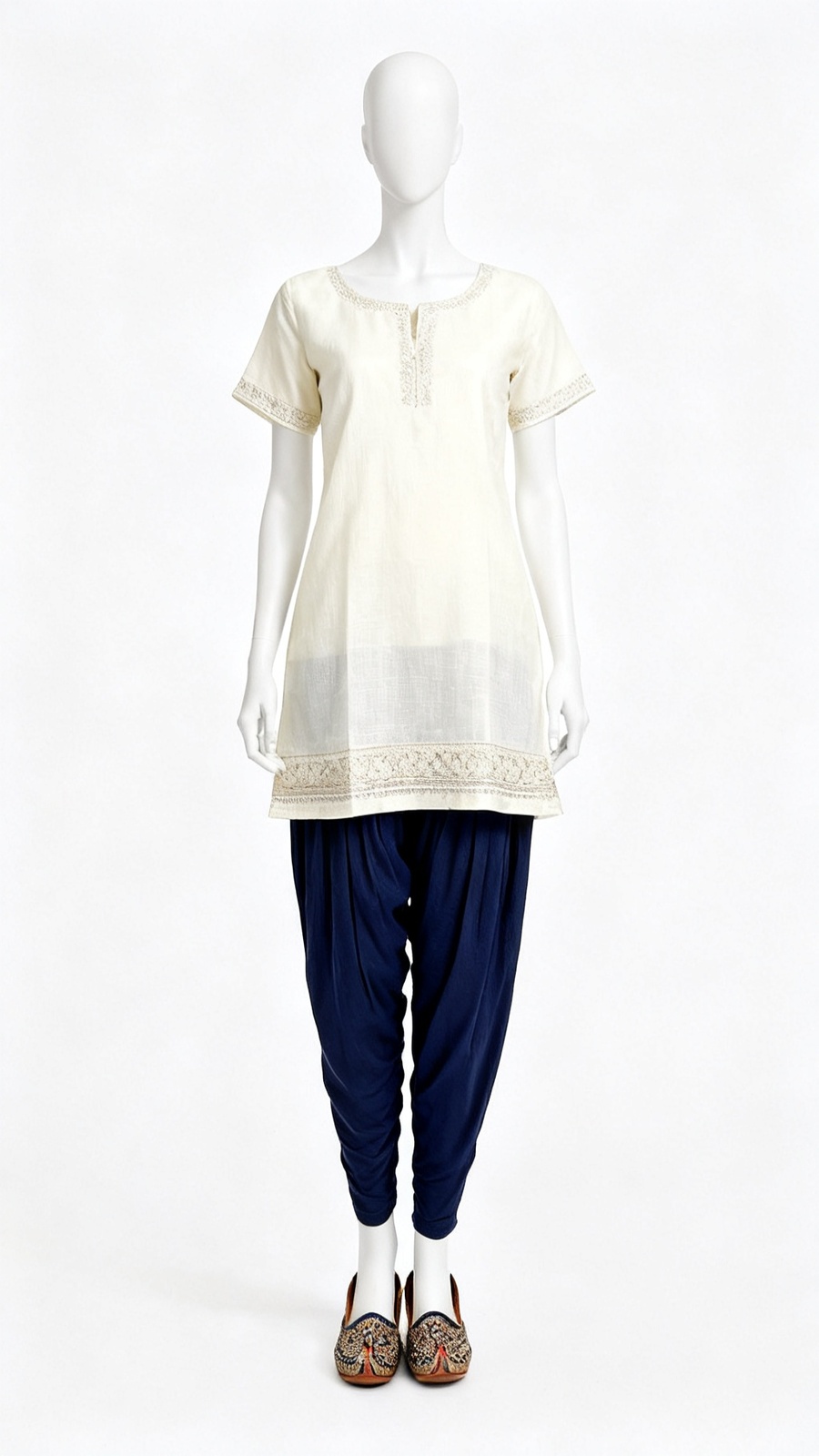Navy Blue Solid Salwar