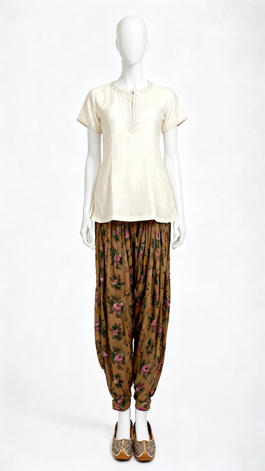 Multi Floral Salwar Back