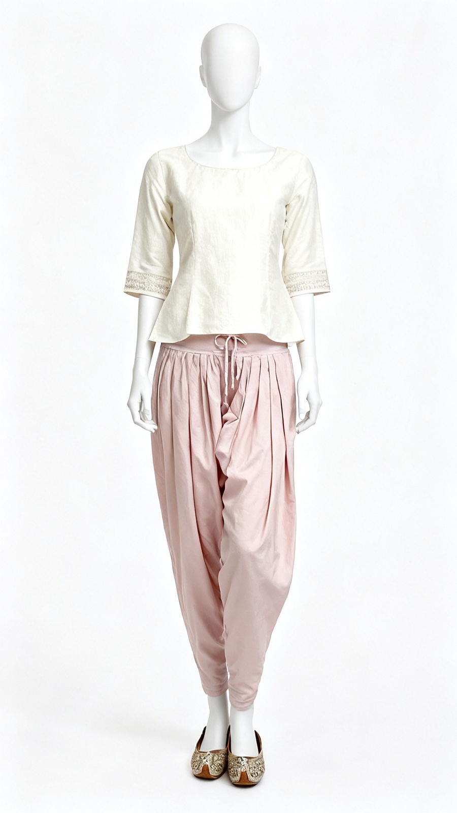 Peach Solid Salwar