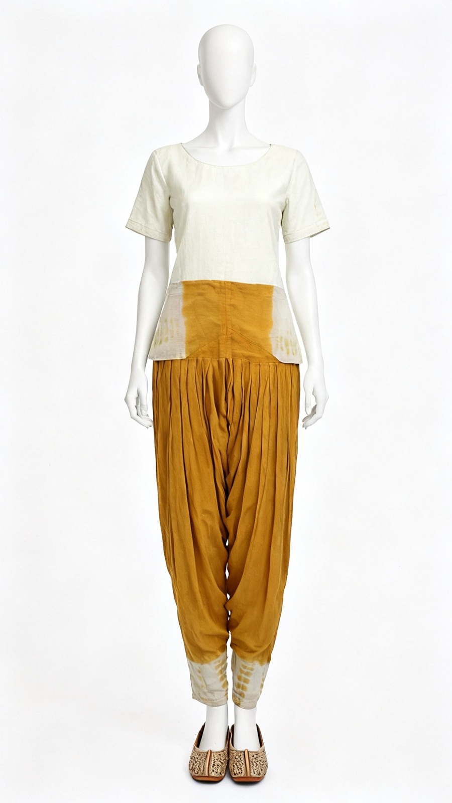 Mustard Tie Dye Salwar