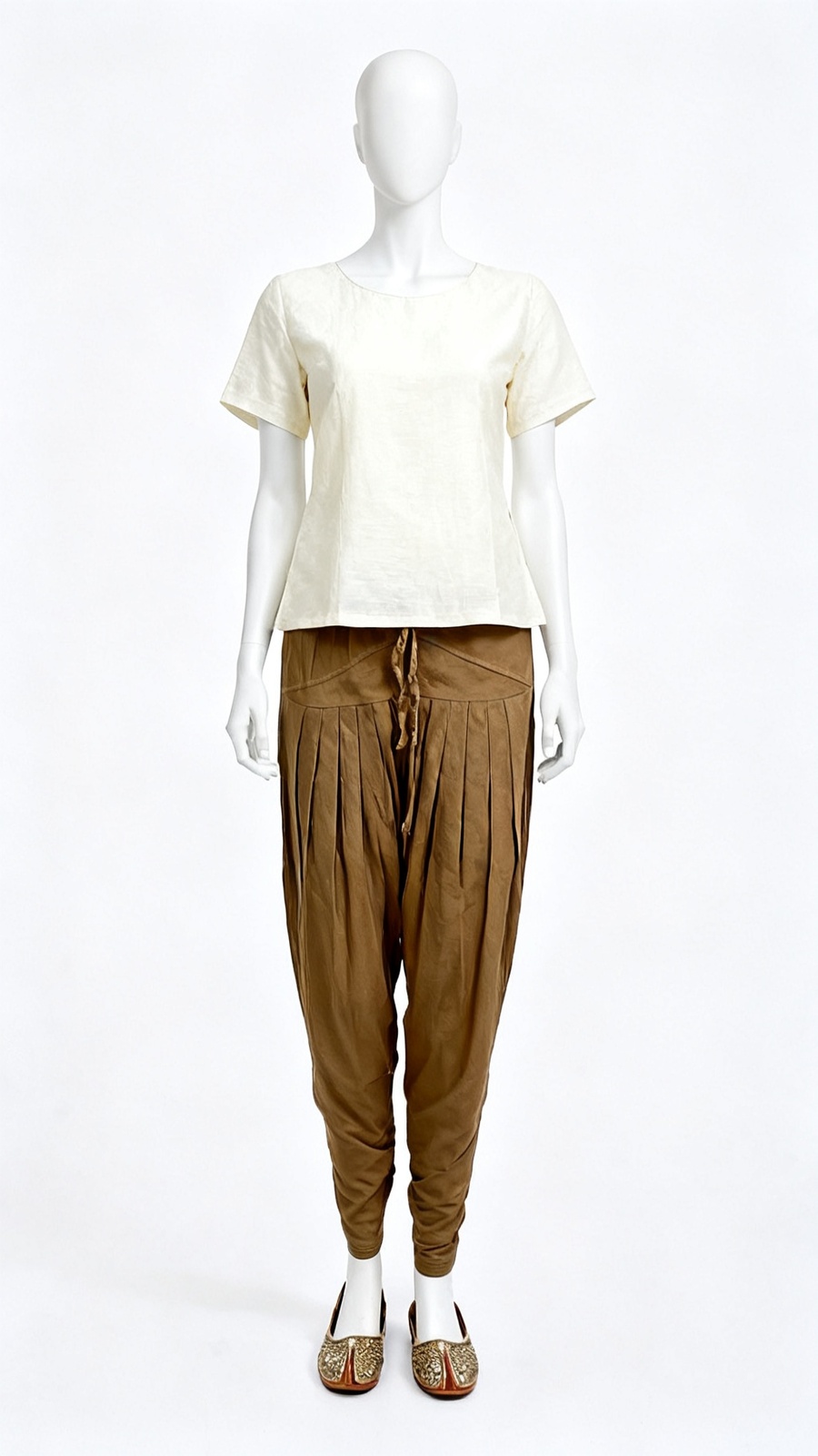 Brown Solid Salwar