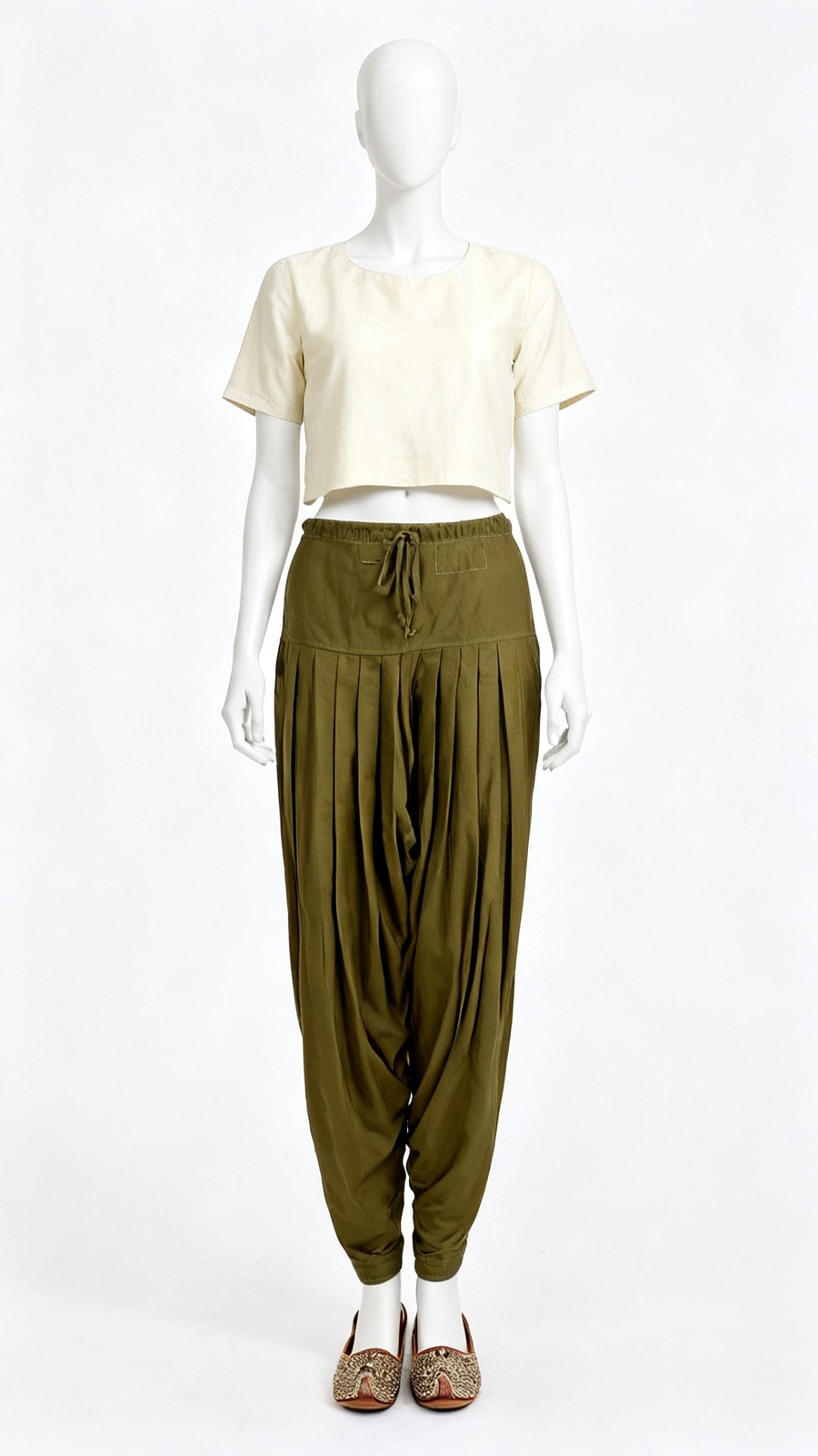 Olive Solid Salwar