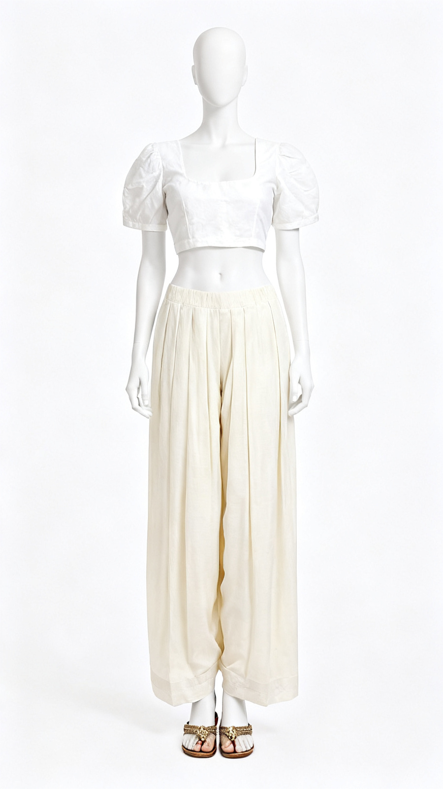 Off White Soft Cotton Blouse