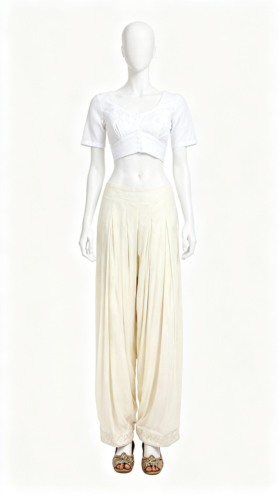 White Classic Cotton Blouse