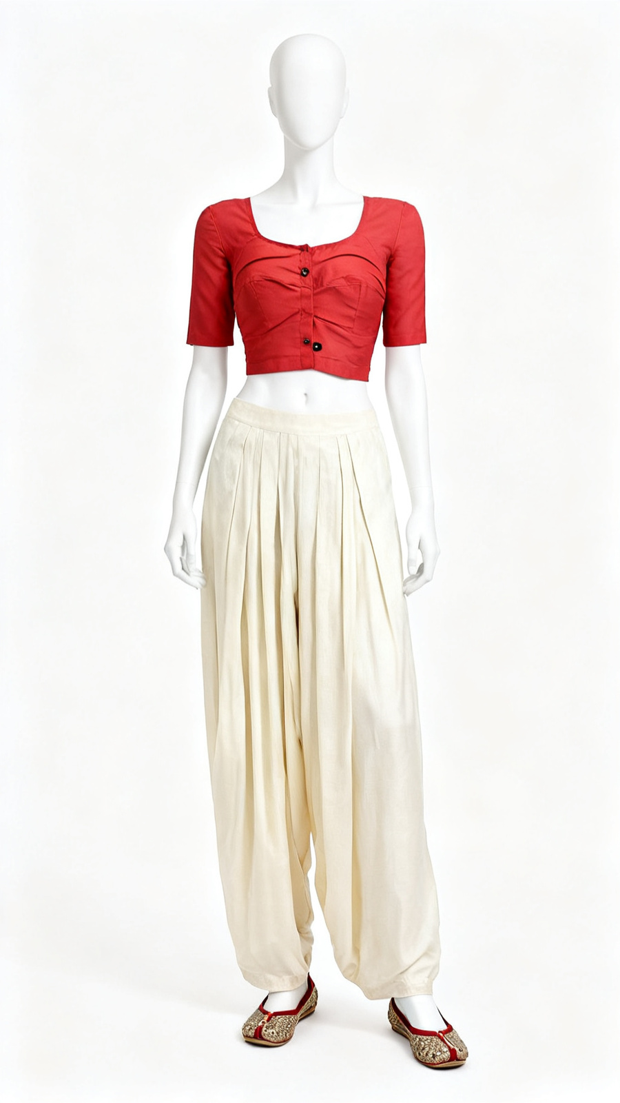 Classic Red Blouse