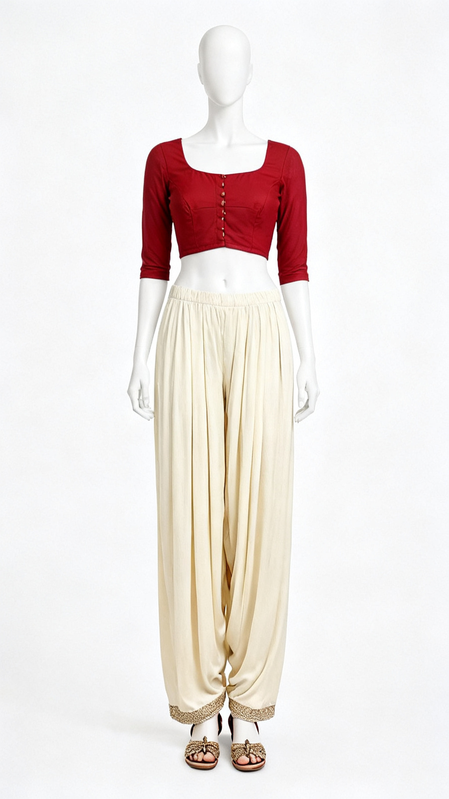 Maroon Classic Blouse