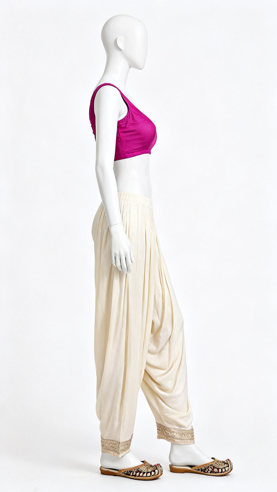 Magenta Sleeveless Blouse