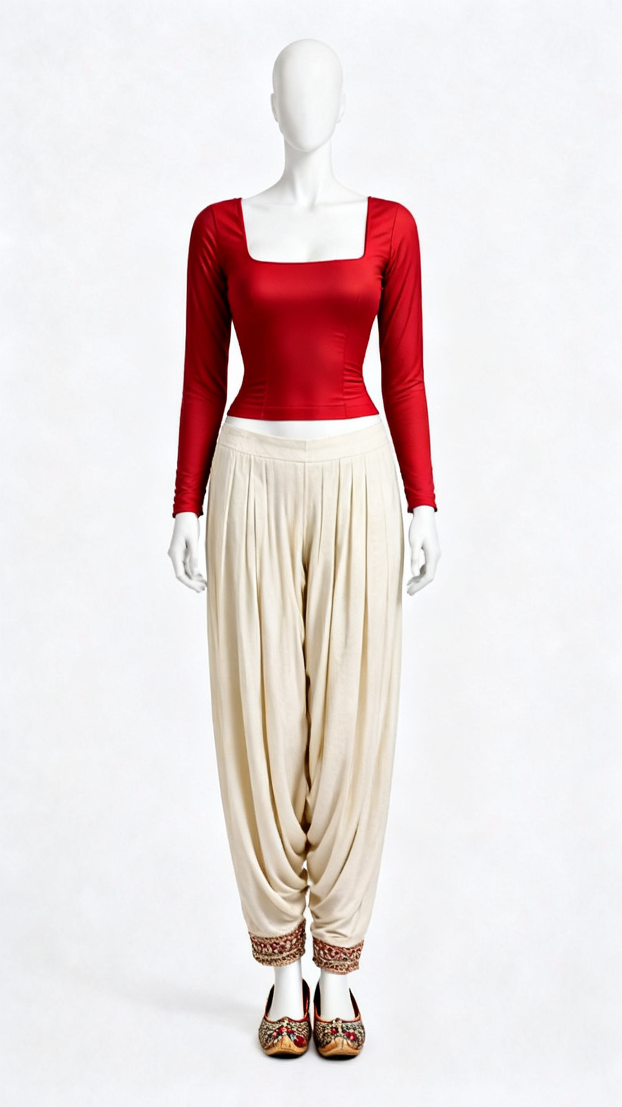 Red Classic Blouse