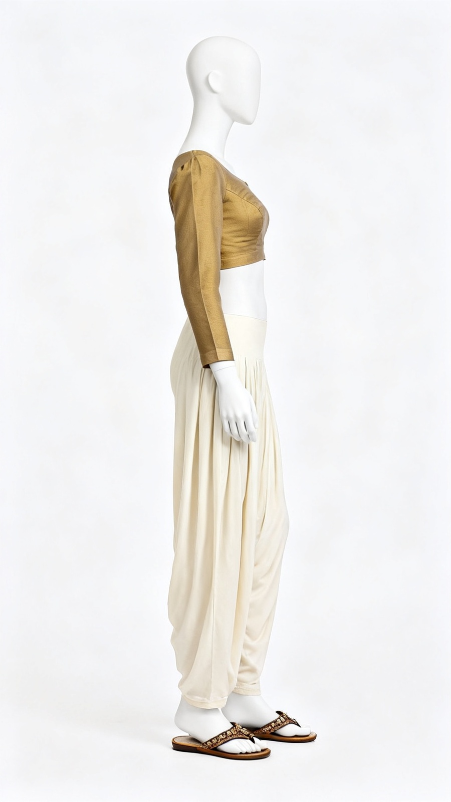 Mustard Solid Long Sleeve Blouse