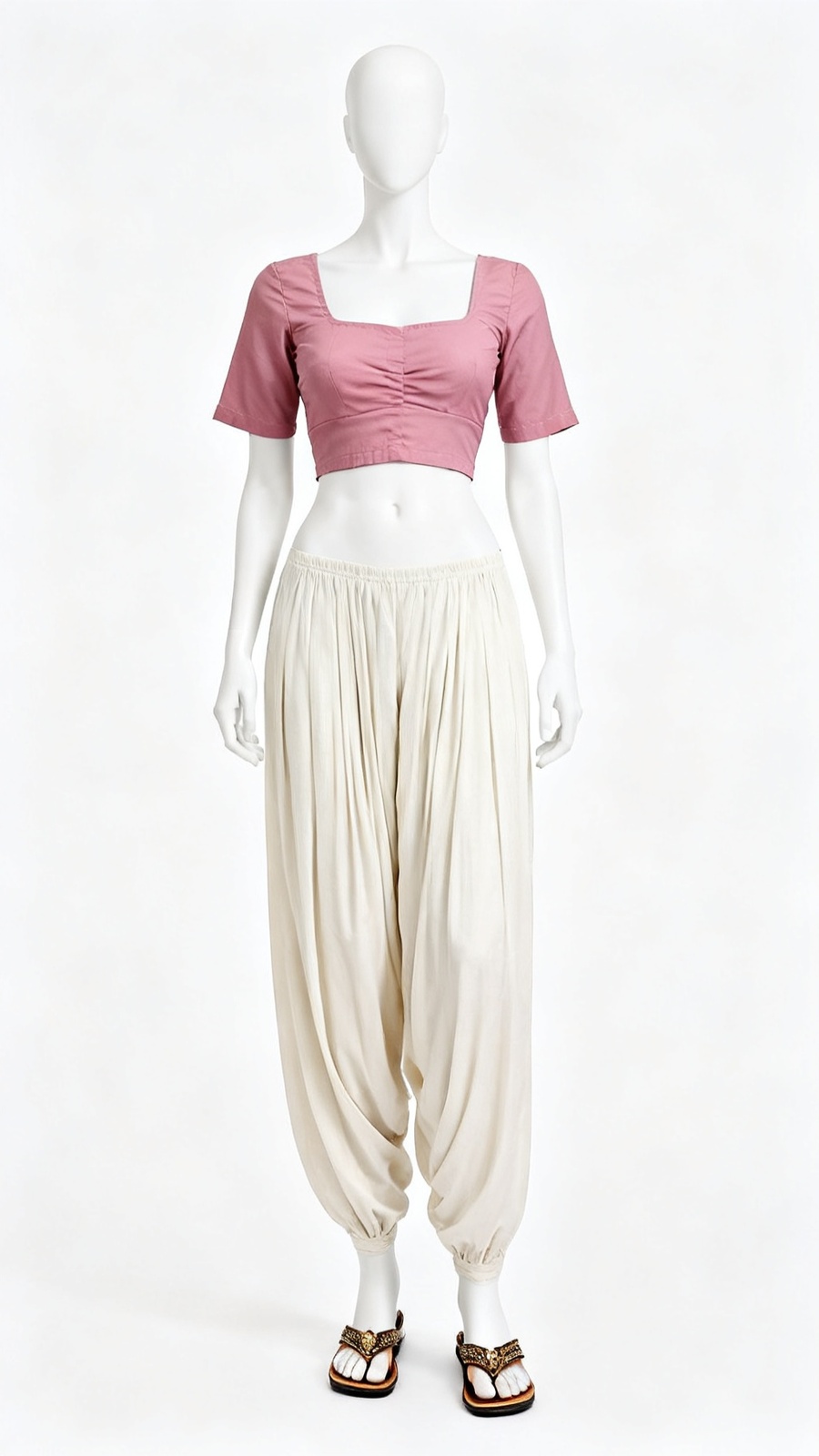 Rose Pink Solid Blouse