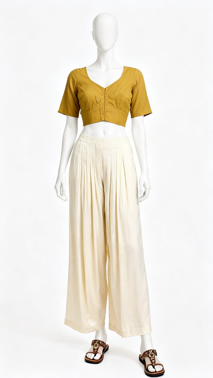 Mustard Solid Blouse