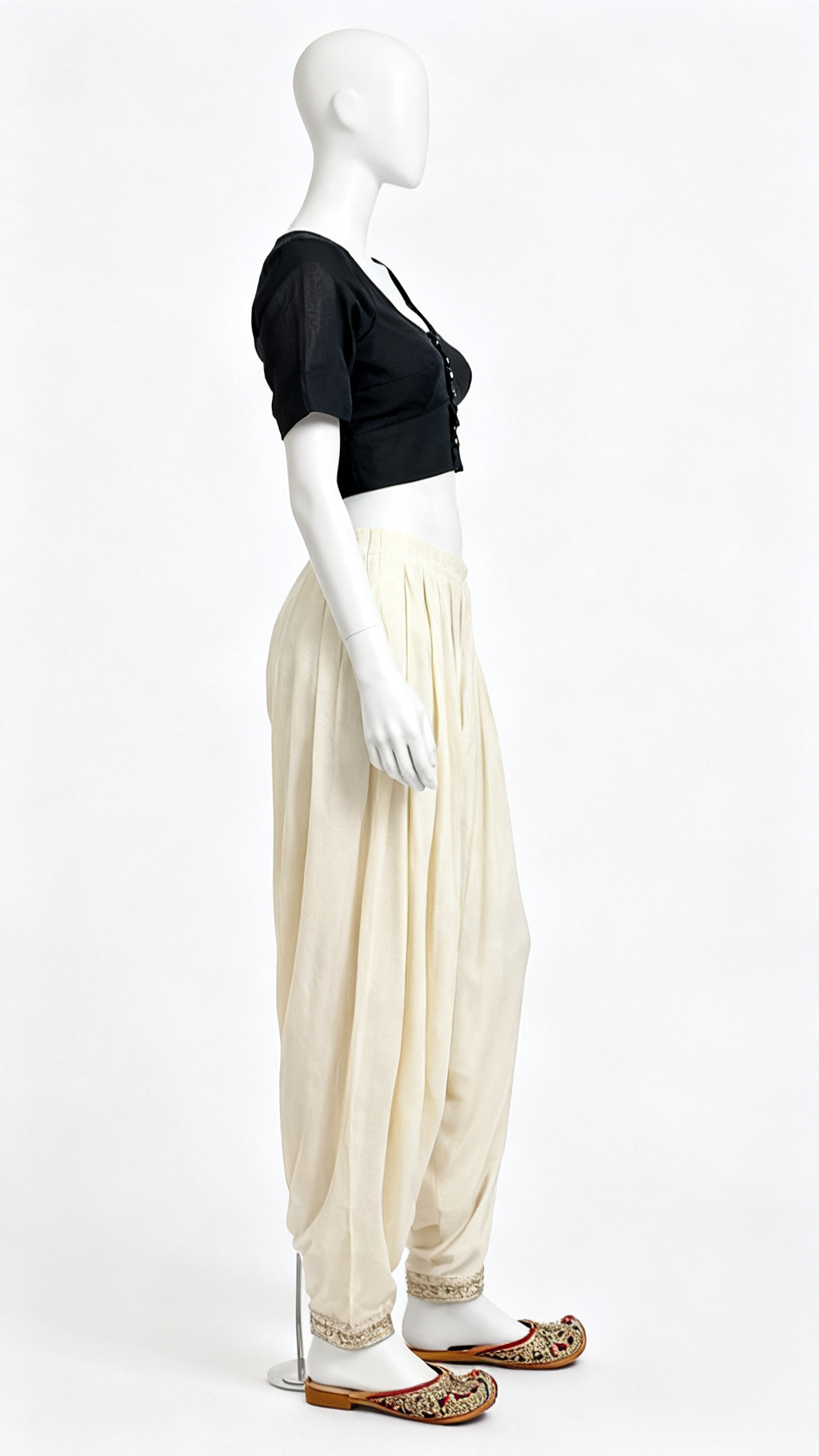 Black Solid Essential Blouse