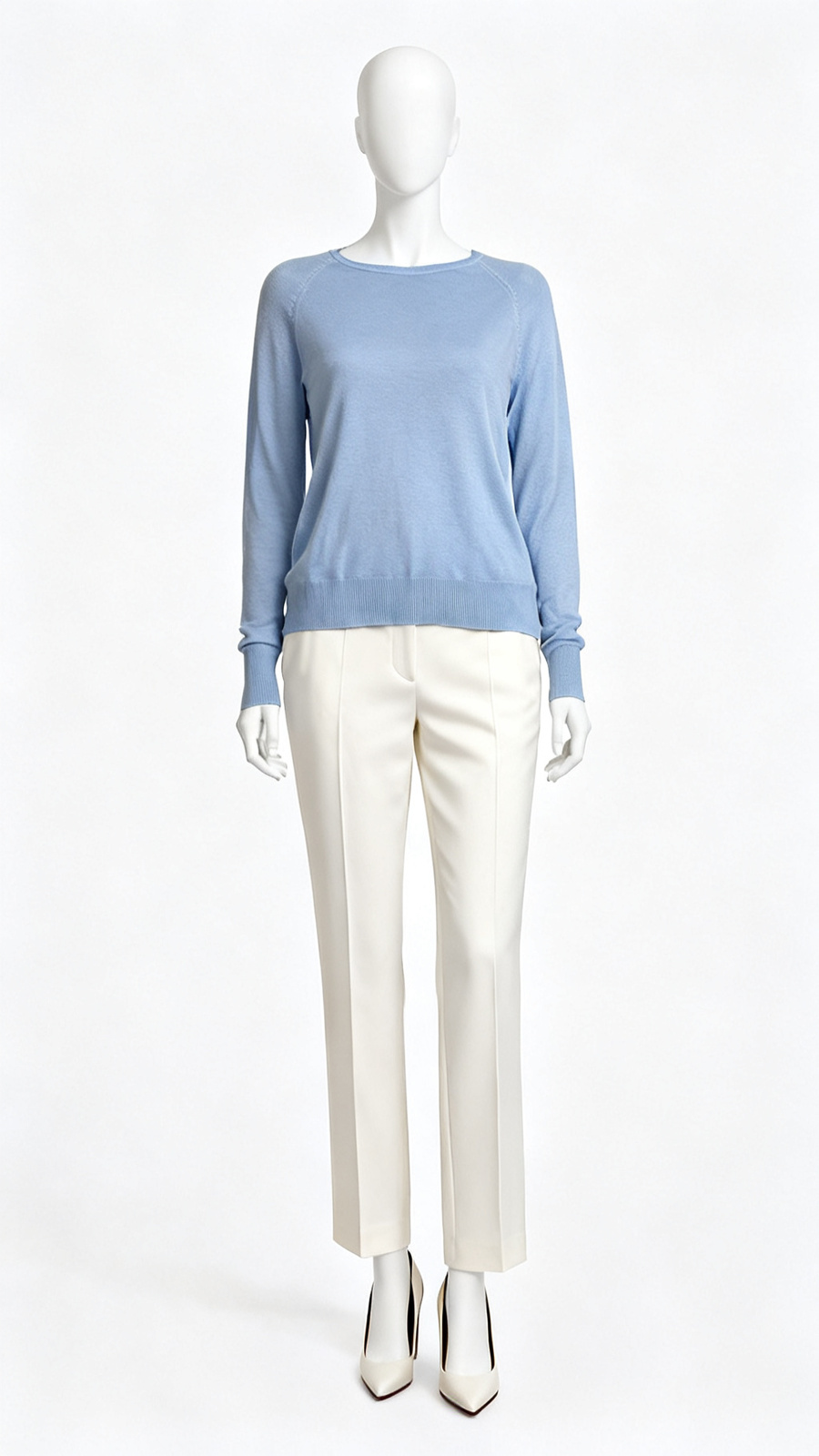 Blue Crew Neck Sweater