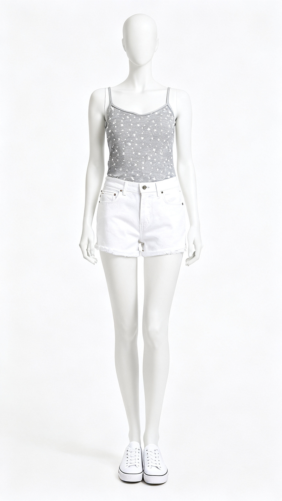 Grey Star Print Camisole