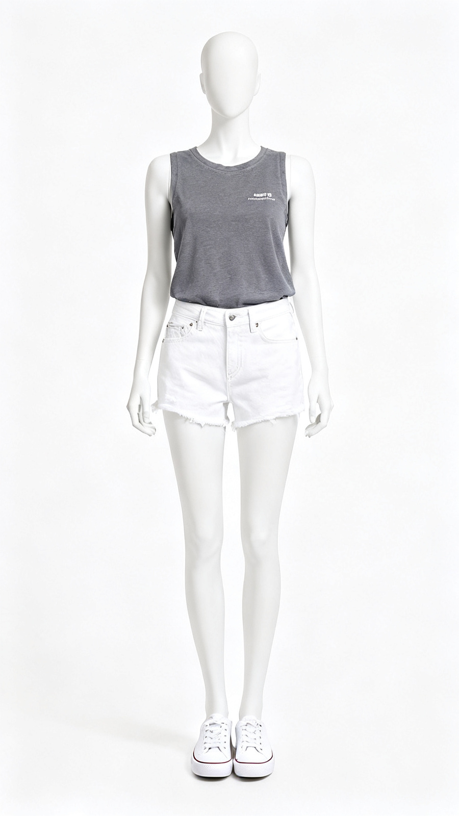 Grey Sleeveless Tank