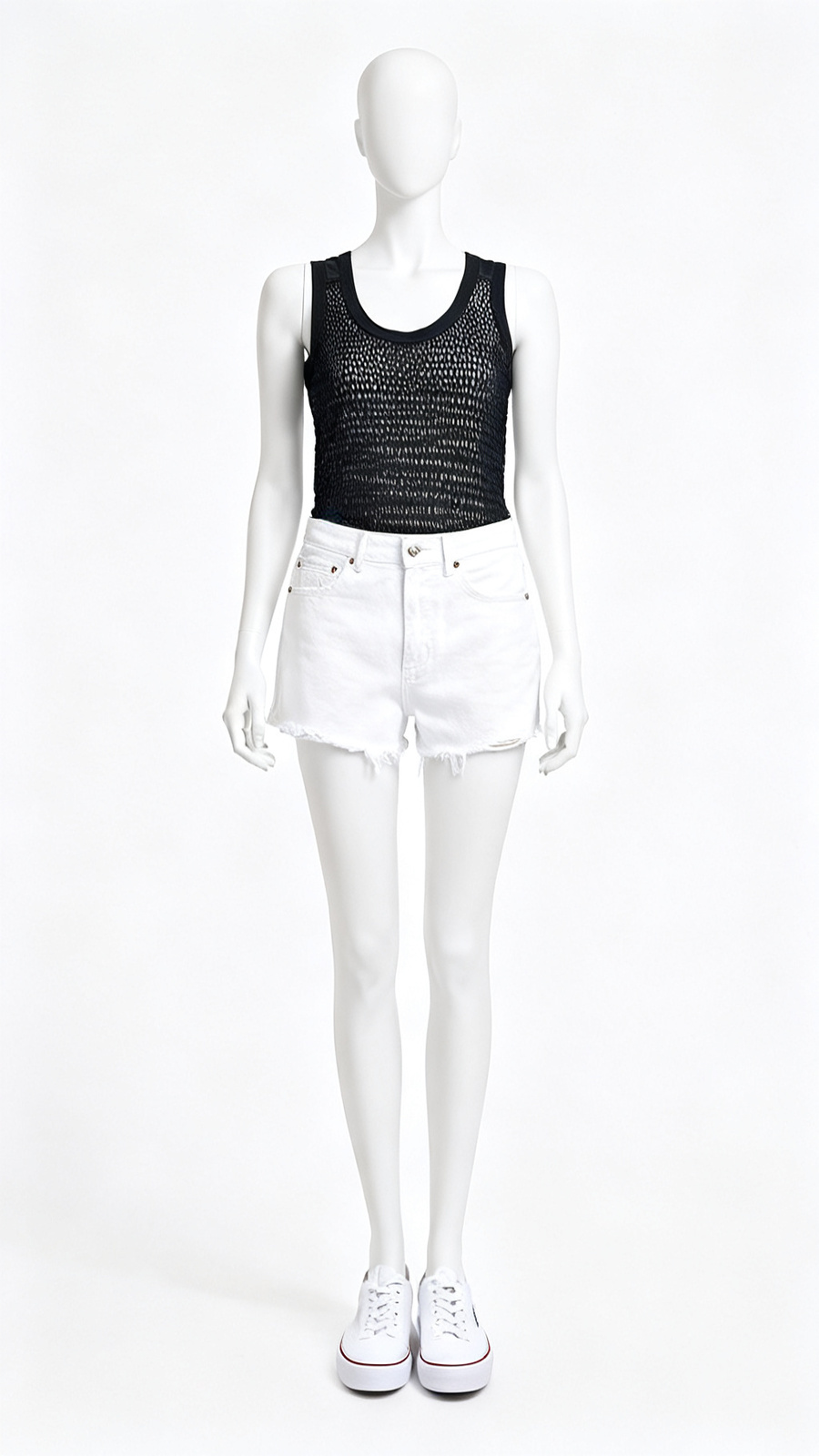 Black Mesh Tank