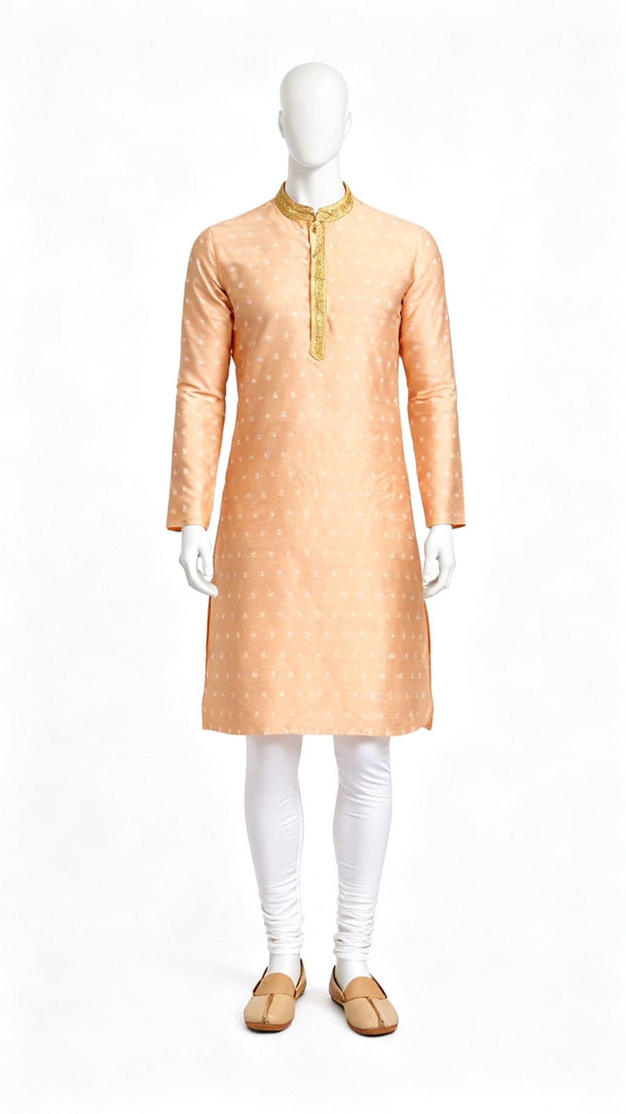 Peach Printed Kurta (Satyaprem ki Katha Costume)