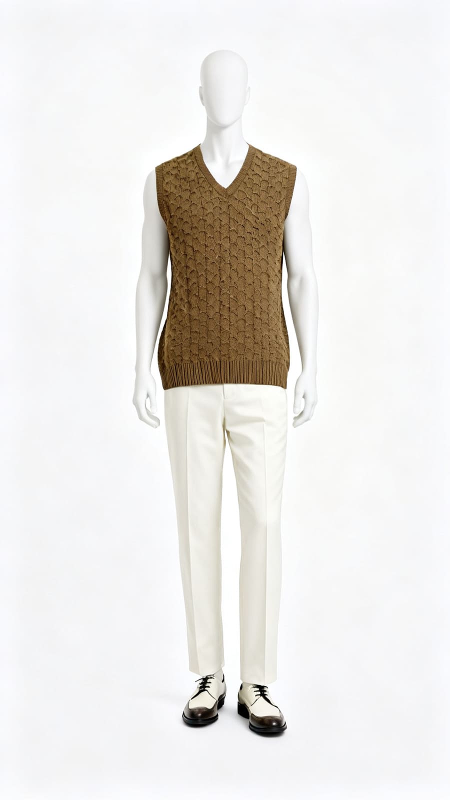 Mustard V-Neck Vest (Satyaprem ki Katha Costume)