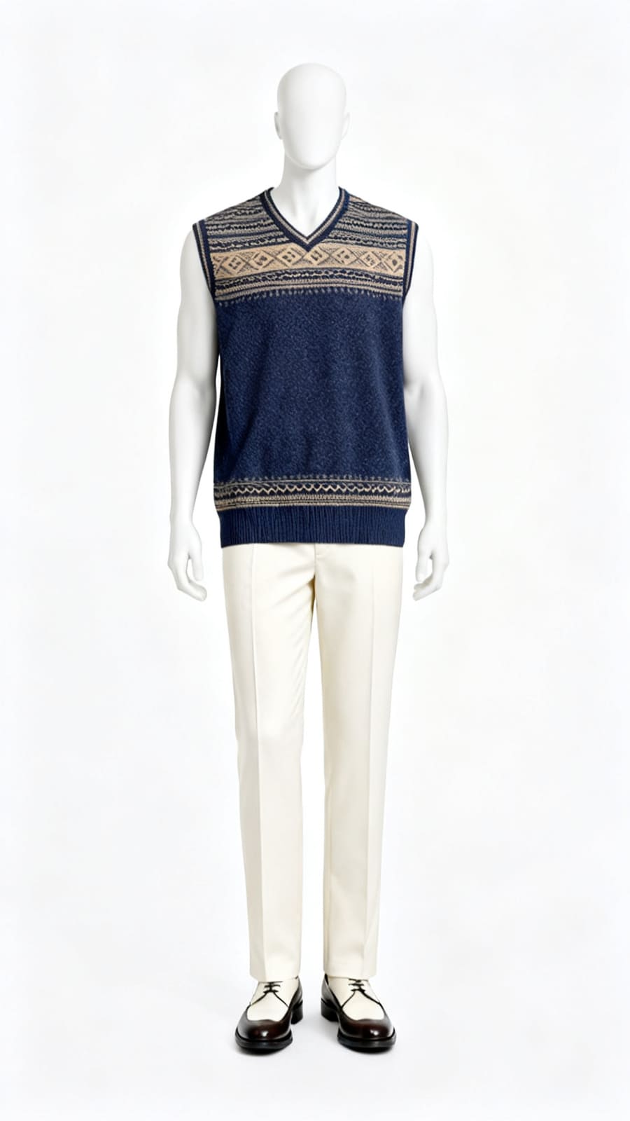 Blue V-Neck Vest (Satyaprem ki Katha Costume)