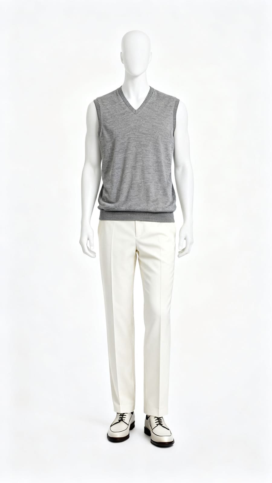 Beige V-Neck Vest (Satyaprem ki Katha Costume)