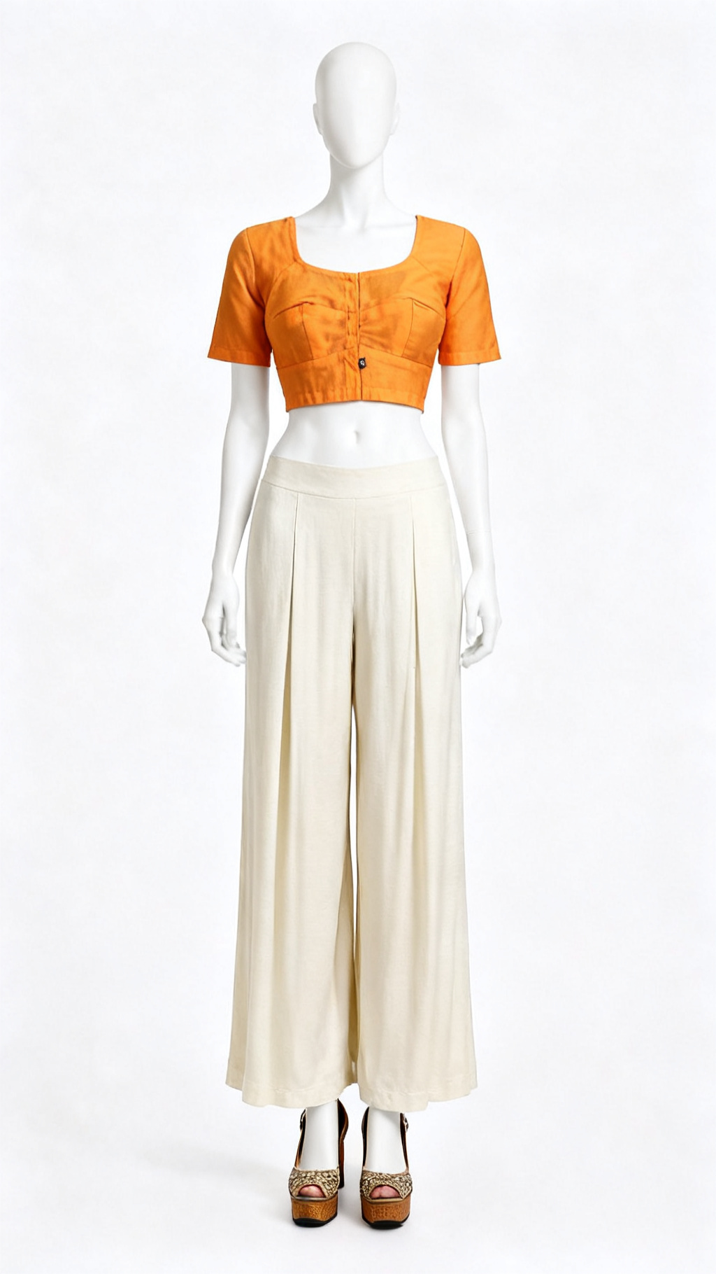 Orange Solid Blouse (Satyaprem ki Katha Costume)