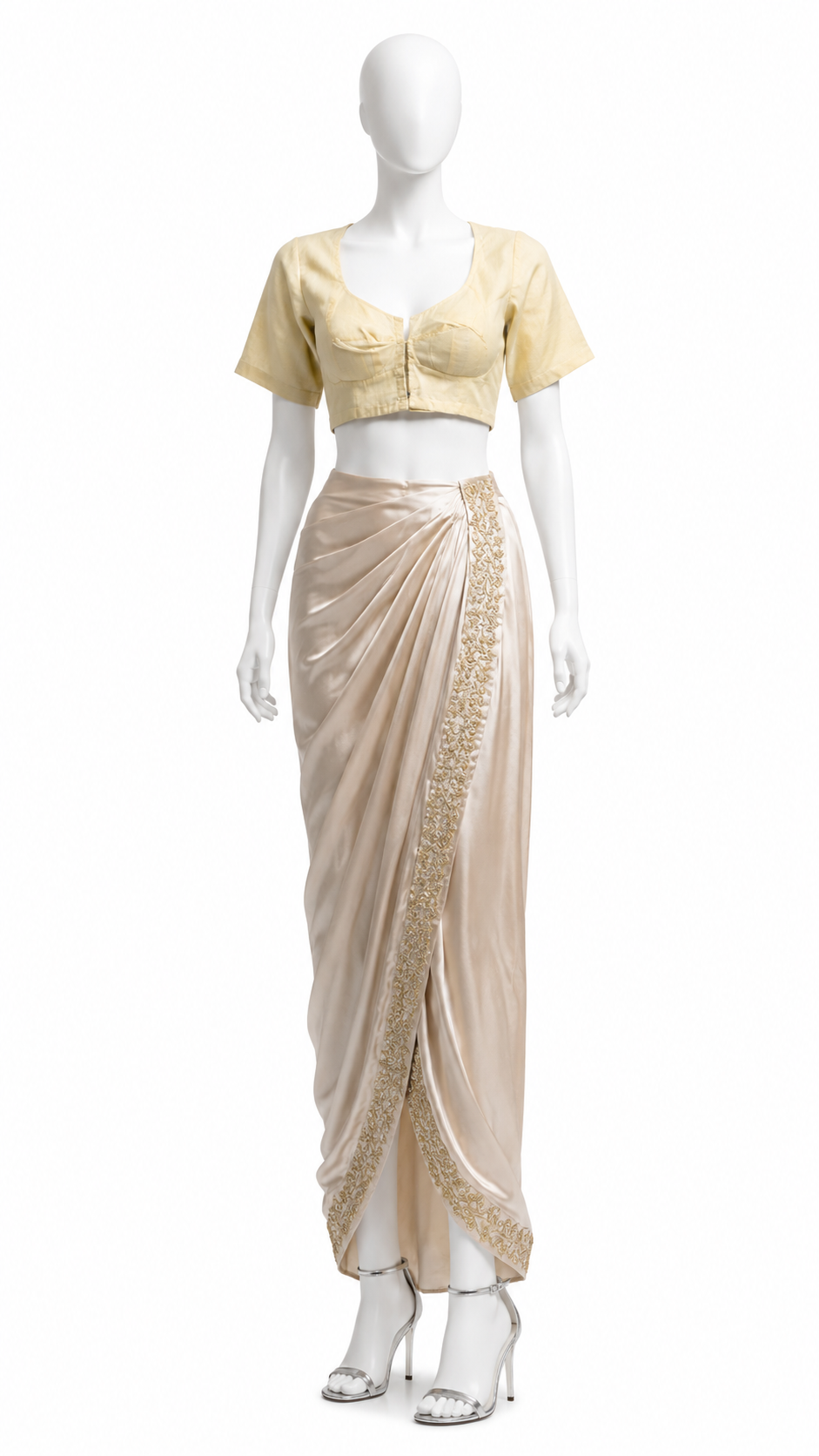 Classic Golden Cotton Blouse (Satyaprem ki Katha Costume)