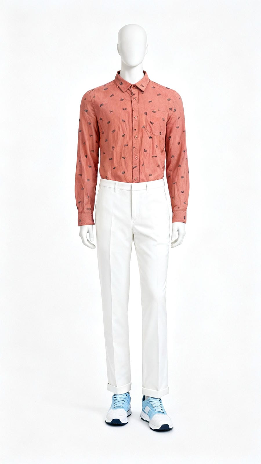 Men’s Rust Printed Shirt