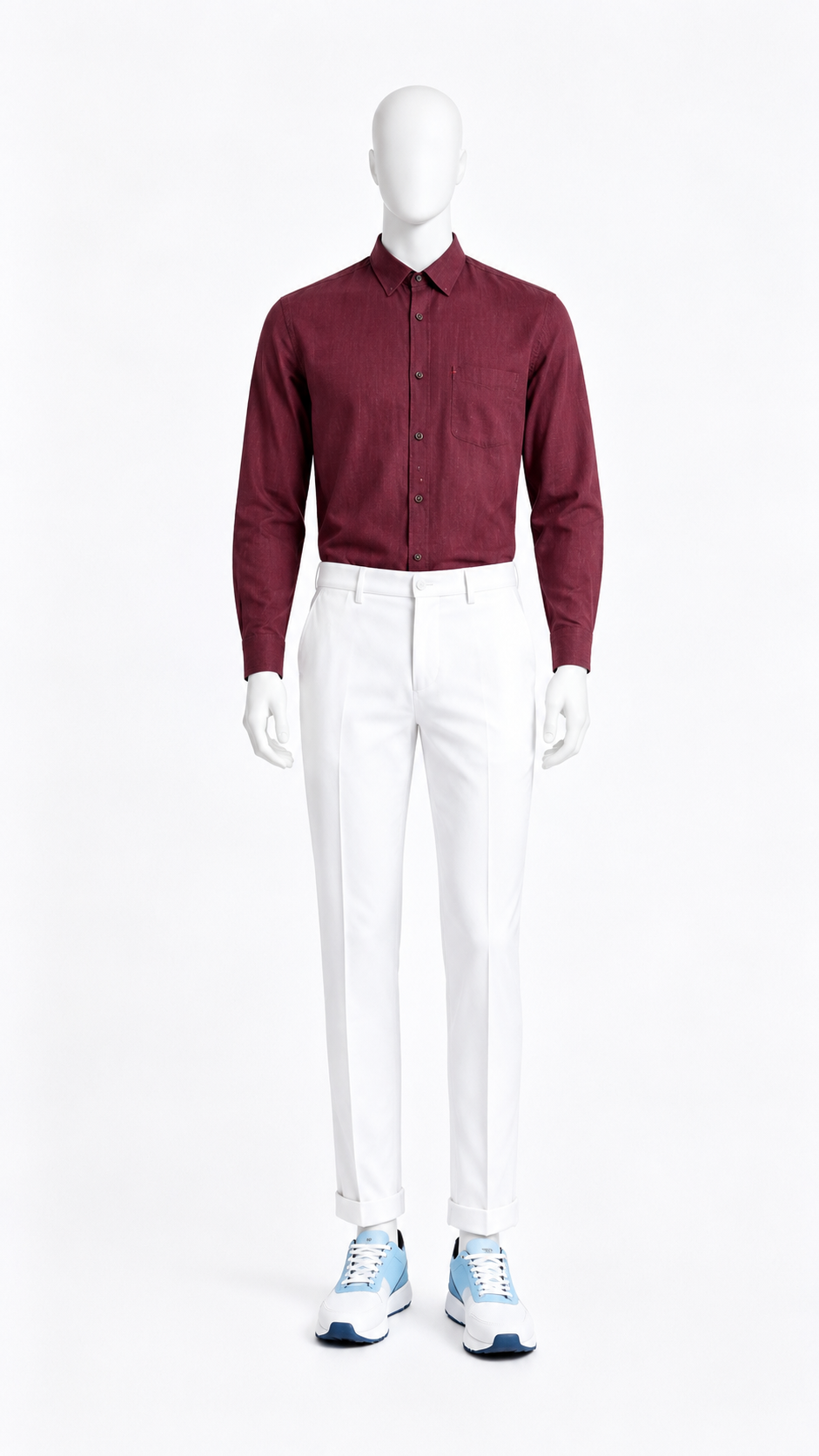 Men Maroon Casual Shirt
