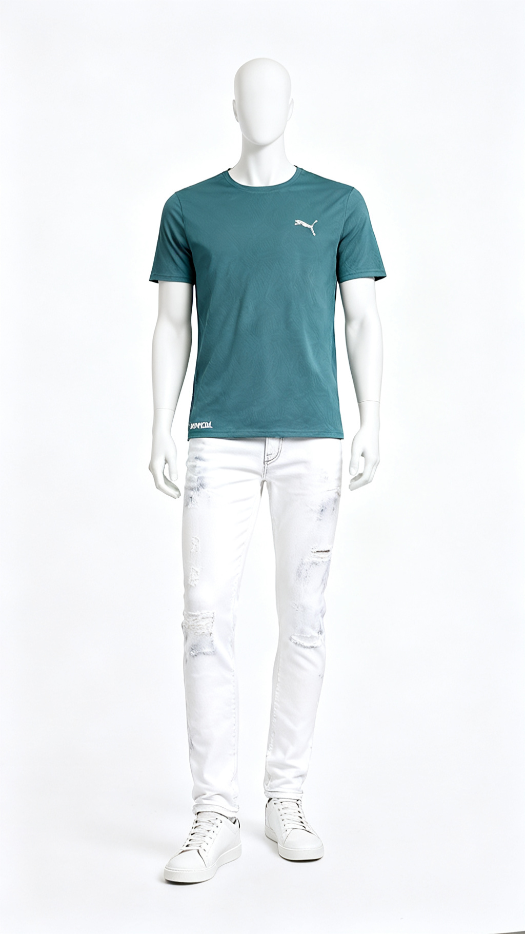 Men Teal Sports T-Shirt