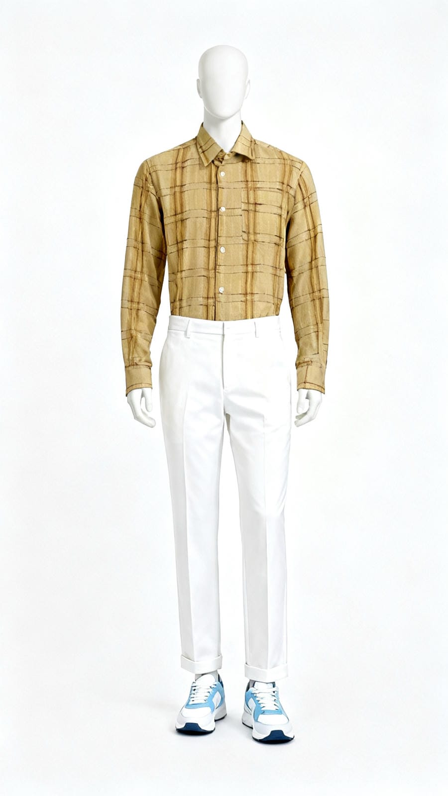 Mustard Casual Checked Shirt