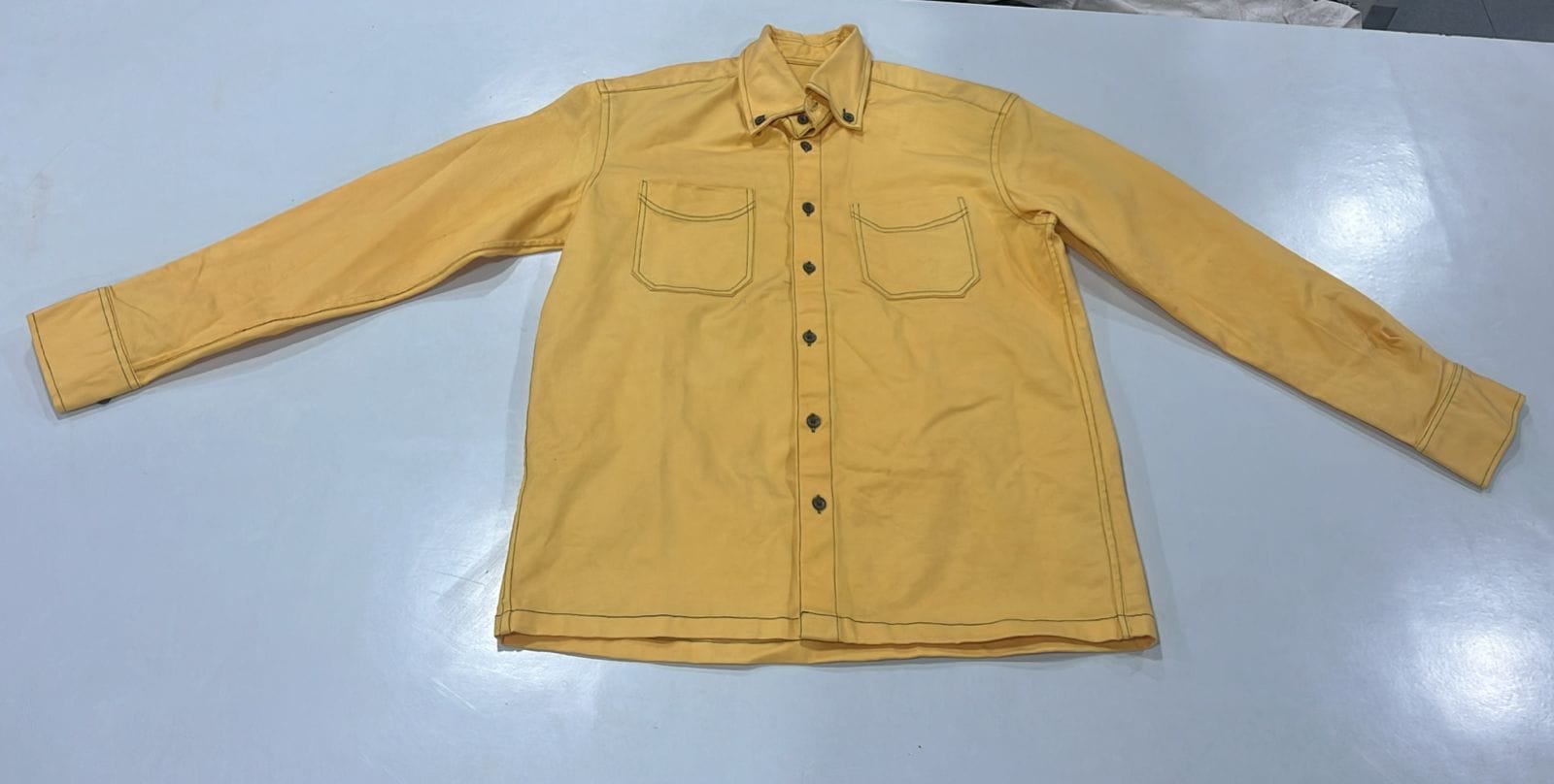 Yellow Dual Pocket Shirt - Image 4