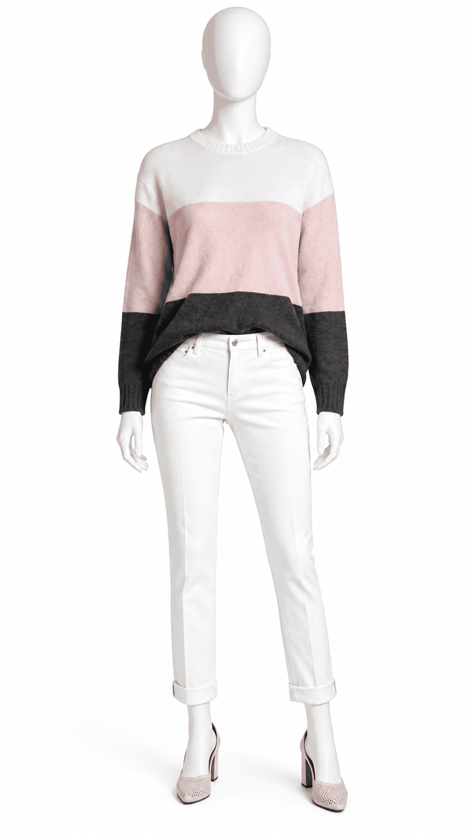 Women Color Block Sweater