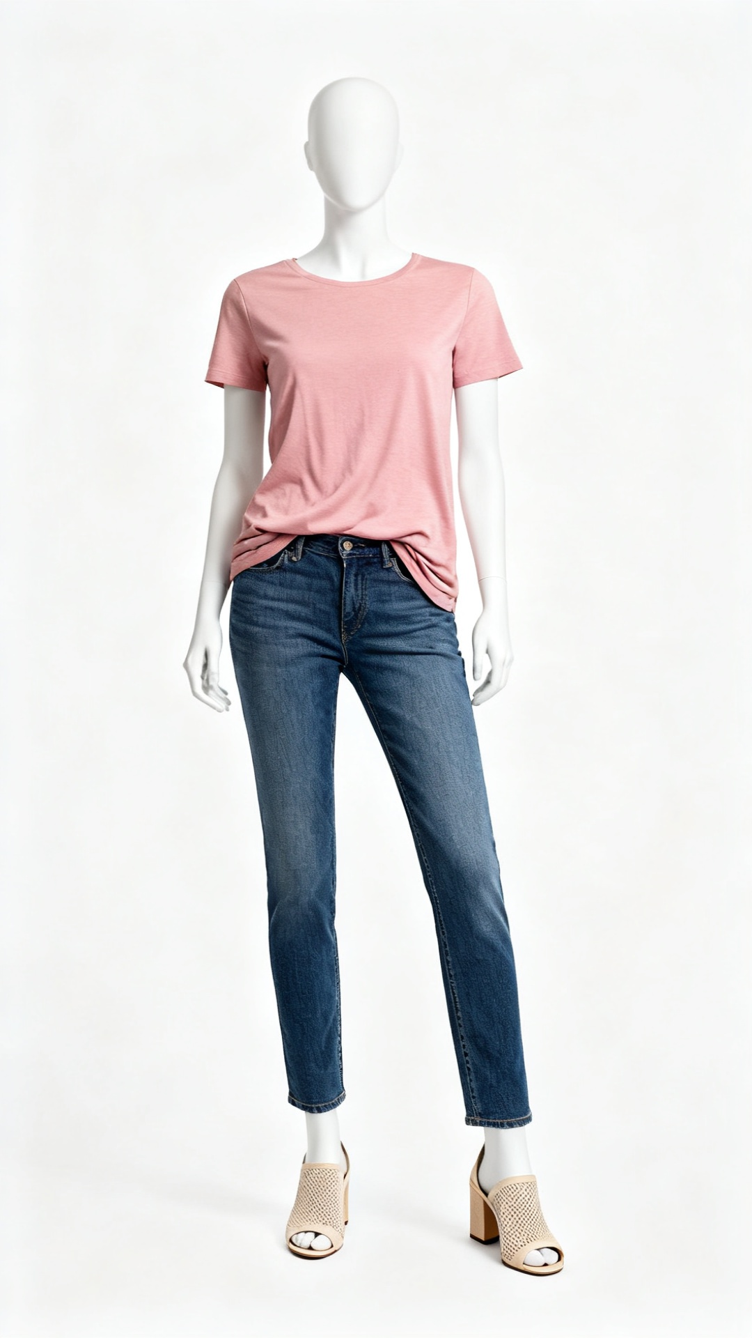 Women's Coral Pink Relaxed Short Sleeve T-Shirt